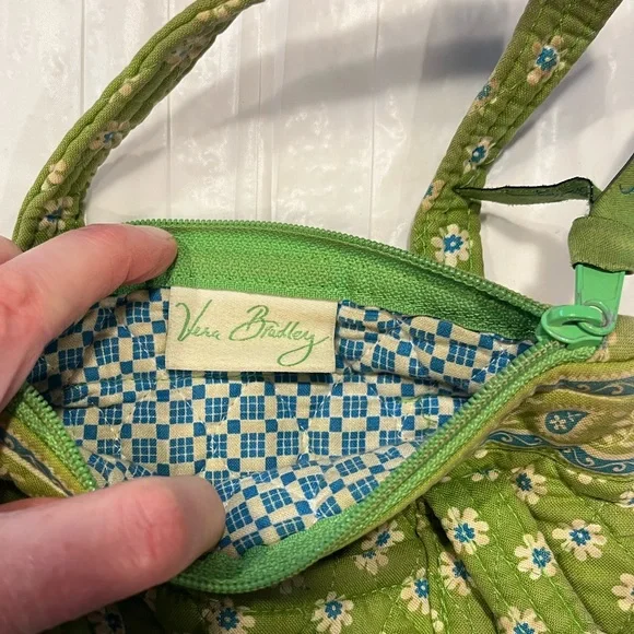 Green Vera Bradley Mini Purse - Picture 5 of 6
